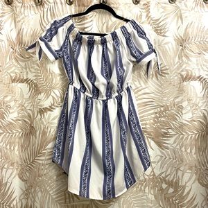 2/$10 BLUSH // Off the shoulder mini dress